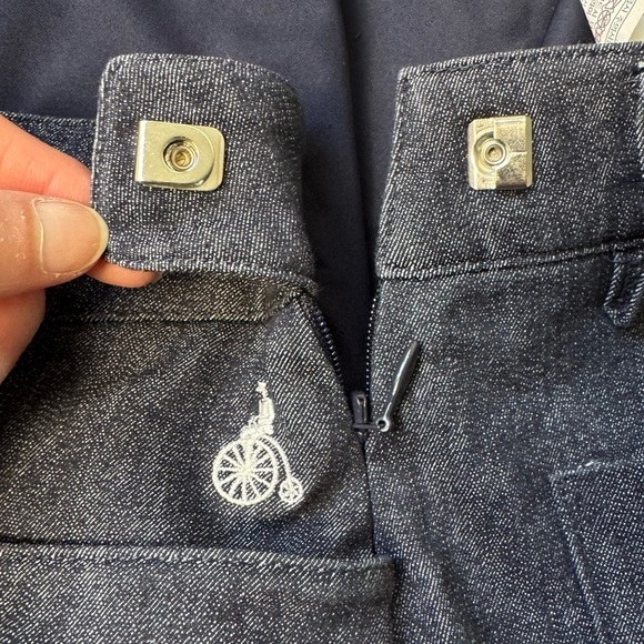 Beanpole Golf Asymmetric Skort Denim Pockets South Korea Brand Small Rare! - Picture 8 of 10